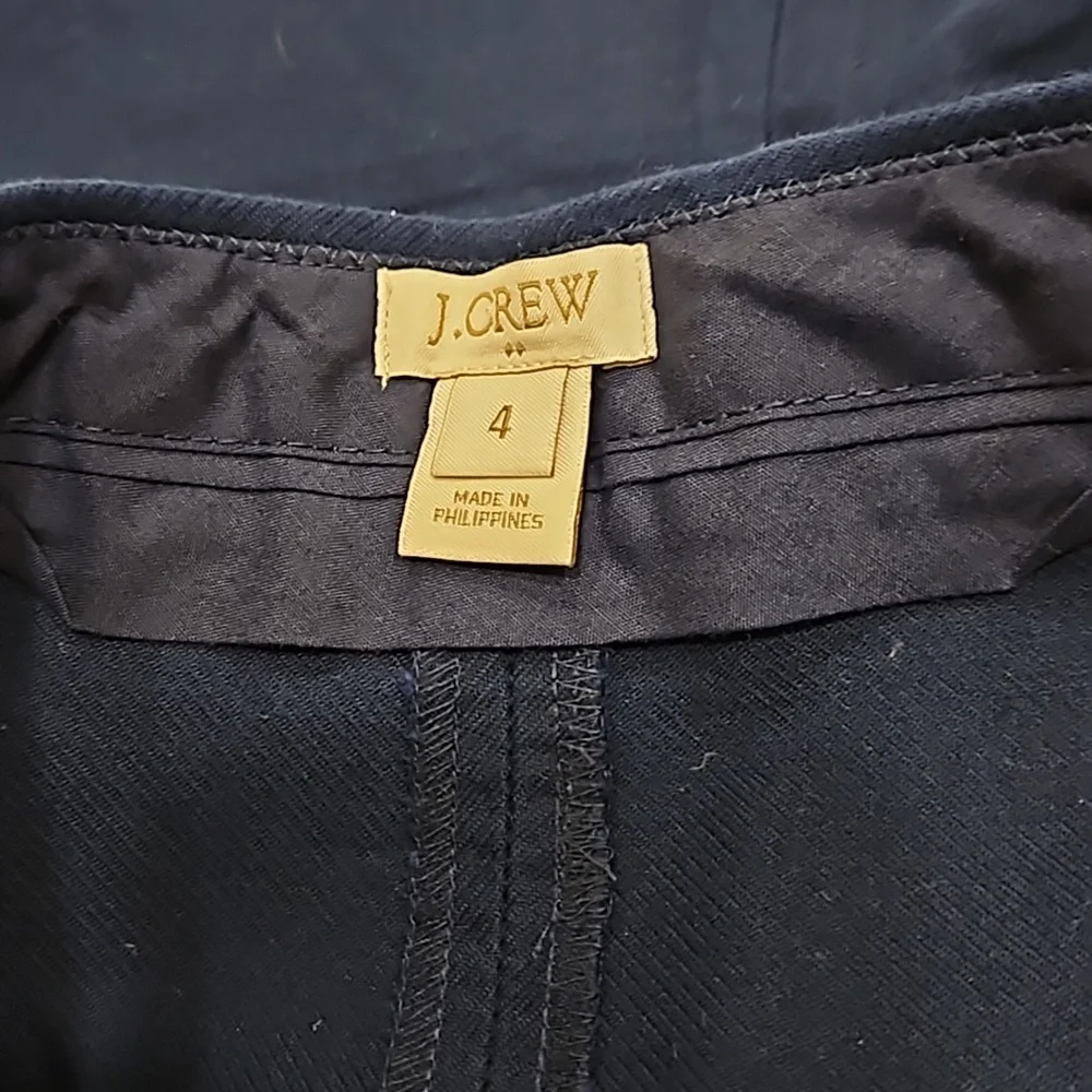 J. Crew Navy Skirt with Gold Buttons - Picture 6 of 7